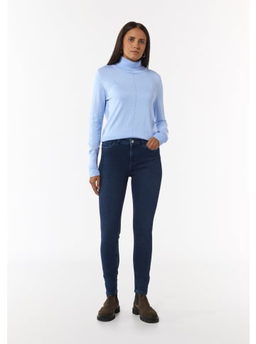 comma CI Strickpullover langarm in Blau
