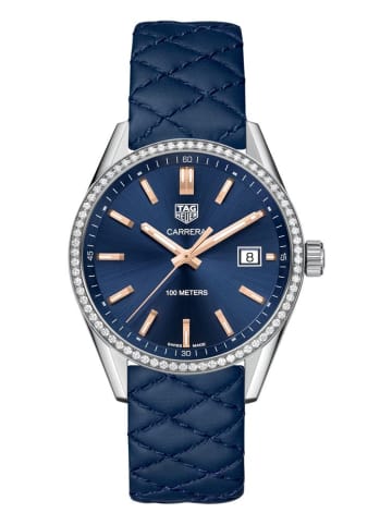 Tag Heuer Damenuhr Blau, Modell: Carrera WAR1114.FC6391