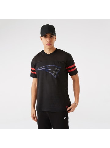 NEW ERA T-Shirt NFL New England Patriots Outline Logo in schwarz / rot