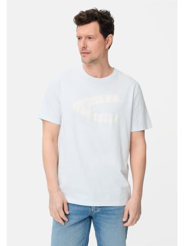 Camel Active T-Shirt mit reflektierenden Details in Himmelblau