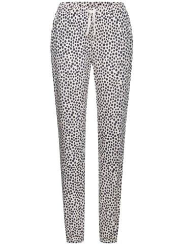 VIVANCE DREAMS Pyjamahose in rosa-schwarz-gepunktet