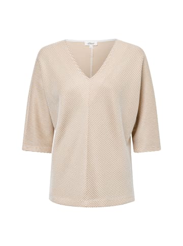 s.Oliver Sweatshirt in camel weiß - 0002