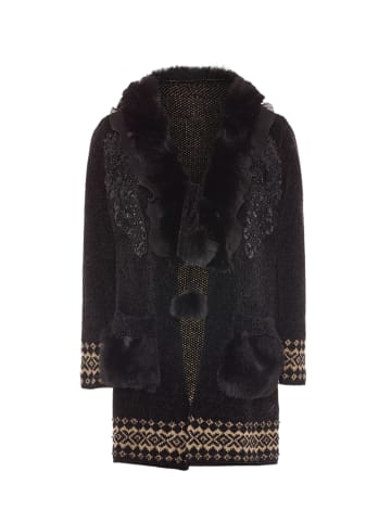 faina Damen Strickjacke in Schwarz