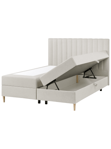 Beliani 5-tlg Boxspring Bett OFFICER in Weiß