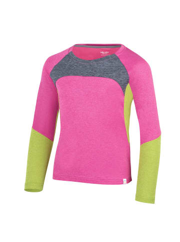 Trollkids Longsleeve Seiland in fresh berry/graphite