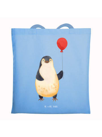 Mr. & Mrs. Panda Stofftasche Pinguin Luftballon ohne Spruch in Sky Blue