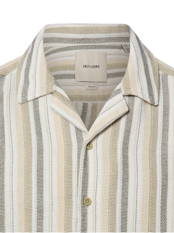 Only&Sons Hemd Onstrev in schilf beige - 0001