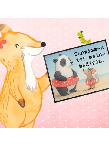 Mr. & Mrs. Panda schreibtischunterlage Otter Schwimmen Design mi... in Weiß