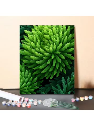 ARTNANAS DIY Malen nach Zahlen Set-"Grünspirale" 