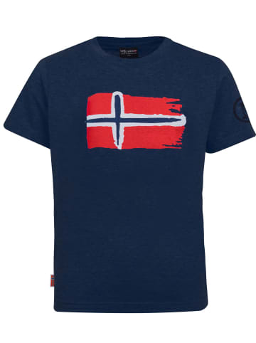 Trollkids T-Shirt "Oslo" in Marineblau / Orange