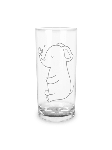 Mr. & Mrs. Panda Wasserglas Elefant Biene ohne Spruch in Transparent