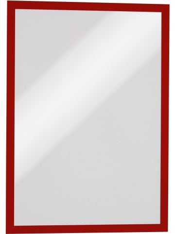 Durable Magnetrahmen Duraframe selbstklebend A4 rot Packung mit 10 Stück