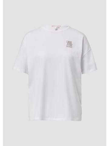 QS T-Shirt in 01D0_weiß