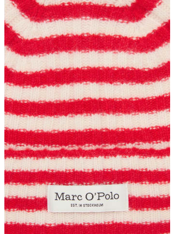 Marc O'Polo Gestreiftes Beanie in striped / bright red