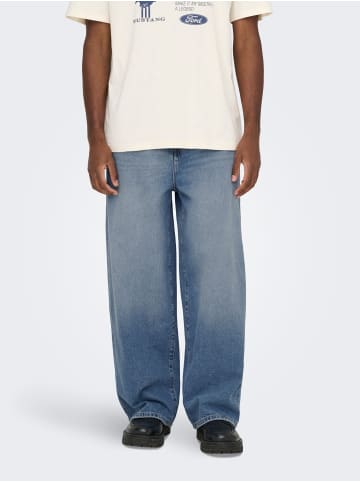 ONLY & SONS Locker geschnitten in Medium Blue Denim
