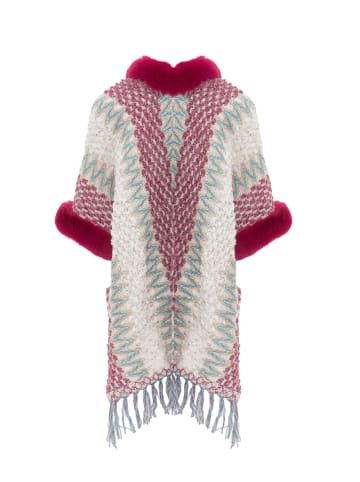 imala Damen Poncho in Rosa
