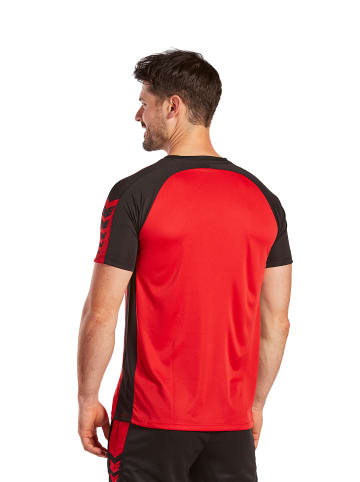 erima Six Wings T-Shirt in rot/schwarz