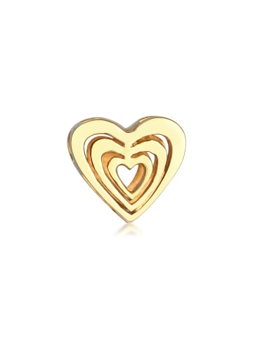 Nenalina Charm 925 Sterling Silber Herz in Gold