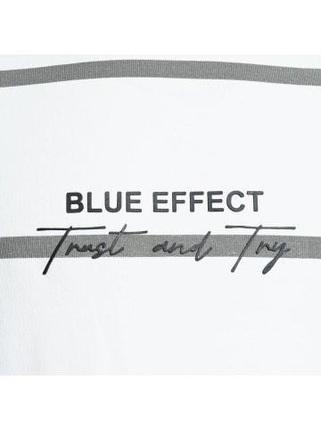 Blue Effect Langarmshirt in Weiß