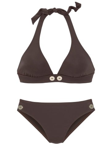 Vivance Triangel-Bikini in dunkelbraun