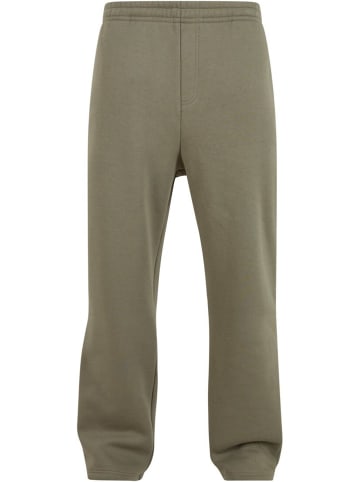 Urban Classics Jogginghose FLUFFY TRACKPANTS comfort/relaxed in Oliv