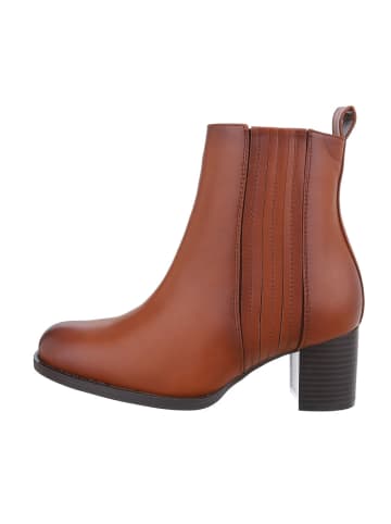 Ital-Design Stiefelette in Camel