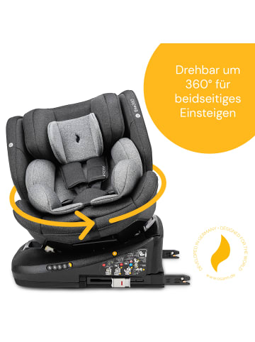 Osann Kindersitz  "Eno360 i-Size"  in Dark Grey Melange - 40 bis 150 cm