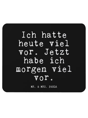 Mr. & Mrs. Panda Mouse Pad Ich hatte heute viel... mit Spruch in Schwarz