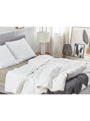 Beliani Bettdecke SERRATO in Weiß - (W) 155 x (H) 2 x (L) 220 cm