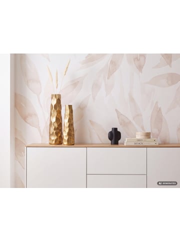 FineBuy Vase in Gold / Aluminium / 15x15x15