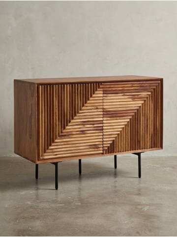 KADIMA DESIGN Sideboard 100x71x40 cm Massivholz / Metall Anrichte, Kommode