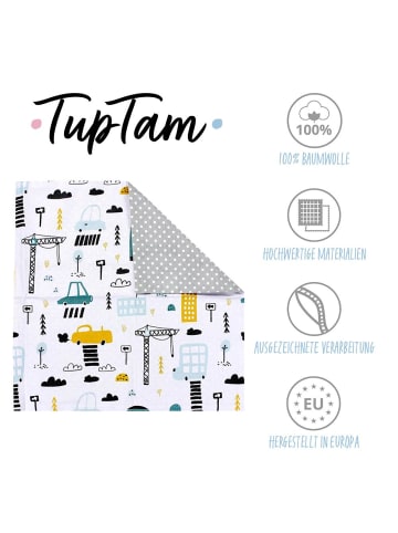 TupTam 2er- Set Kissenbezüge in gelb/weiß