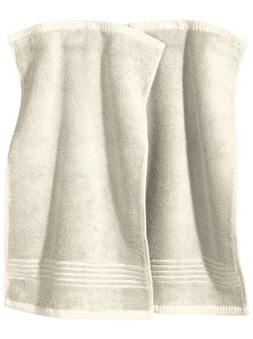 Erwin Müller Frottier Gästetuch 2er-Pack Konstanz in natur