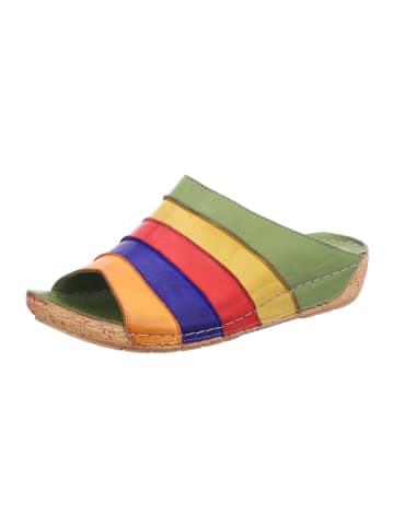 Gemini Damen Pantoletten Anilina Pantolette in Grün
