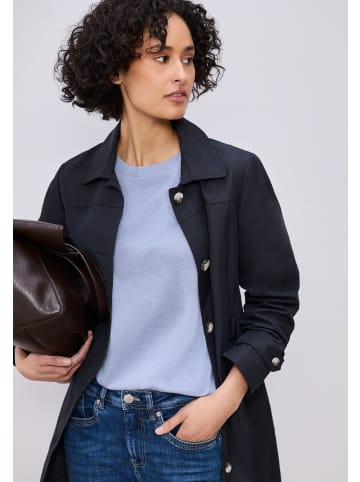 Street One Street One LTD_QR_short sleeve sweater in Cashmere Blue Mel.