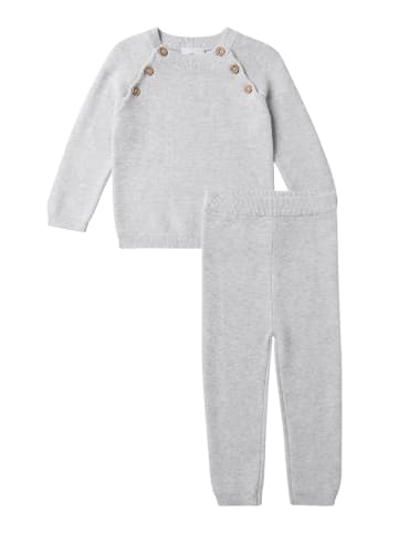 Stellou & friends Strickpullover und Strickhose in grau
