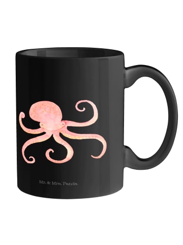 Mr. & Mrs. Panda Becher Tintenfisch ohne Spruch in Schwarz