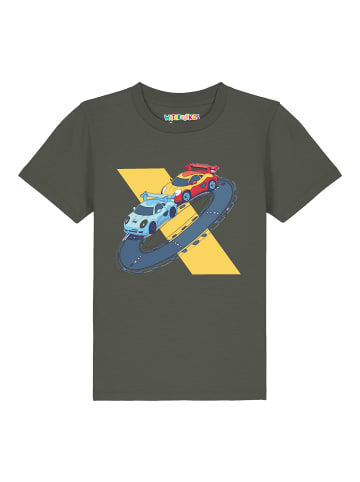 wat? Apparel T-Shirt Racing Car in Khaki
