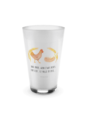 Mr. & Mrs. Panda Glas Huhn Stolz mit Spruch in Transparent