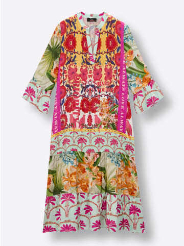 sheego Kleid in mint-pink-bedruckt