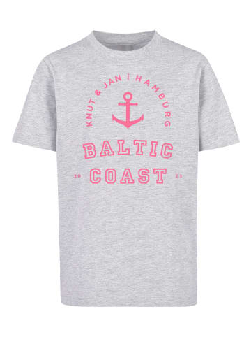 F4NT4STIC T-Shirt Baltic Coast Knut & Jan Hamburg in grau meliert