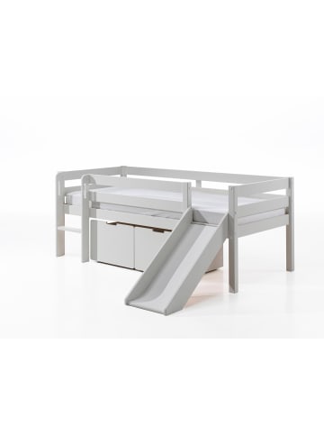 58 aufm Kessel KOJENBETT mit Rutsche Karolina 208x83x175 aus Massivholz in Weiß