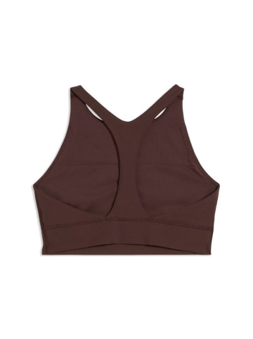 Puma Sport-BH "W Puma X Hyrox Shapeluxe High Neck Bra" in Braun