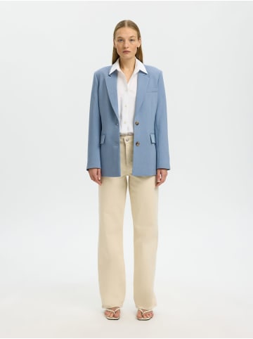 SELECTED FEMME RITA LS CLASSIC BLAZER MEL NOOS in Dusty Blue