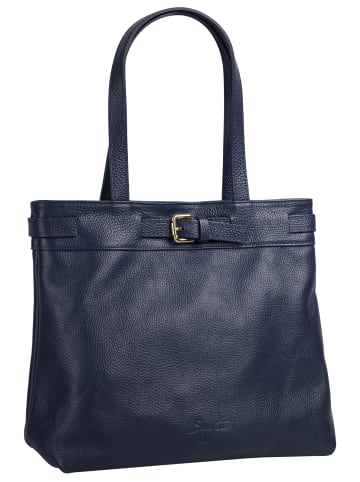 Samantha Look Shopper echt Leder in blau