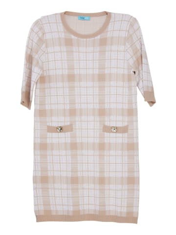 TOOCHE Kleid "A Scacchi" in beige