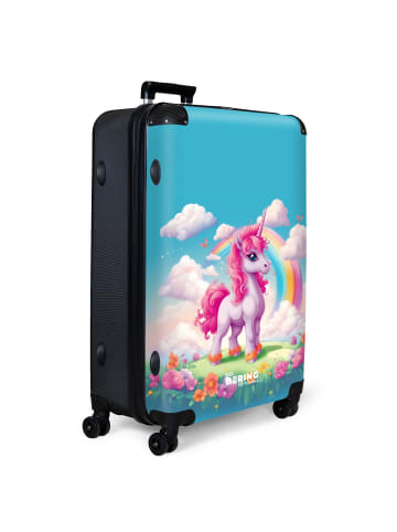 NoBoringSuitCases Suitcase, Koffer, Reisekoffer Einhorn rosa blau
