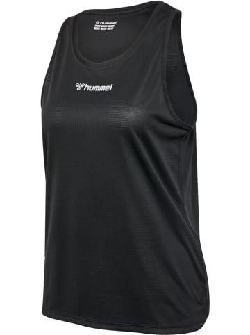Hummel T-Shirt "Hmlrun Singlet S/L Woman" in Schwarz