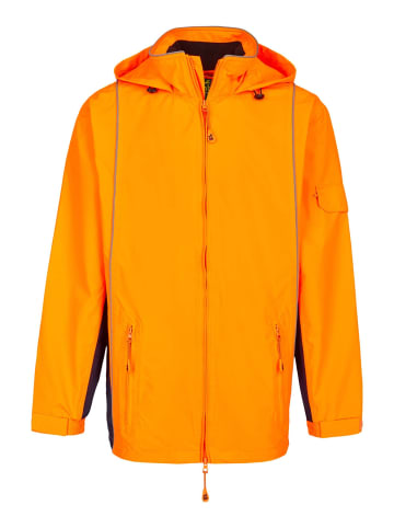 mh michael heinen Regenjacke in neonorange-navy