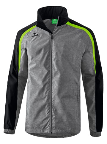 erima Liga 2.0 Allwetterjacke in grau melange/schwarz/green gecko